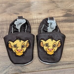 Disney Lion King Simba Baby Soft Sole Slippers Size 12-18 Months